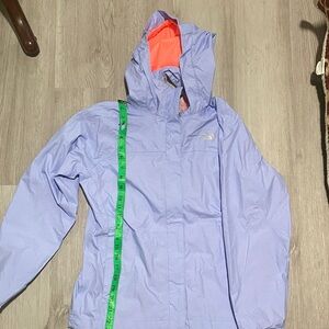 Girls North Face Blue Jacket/ Windbreaker with Coral Mesh